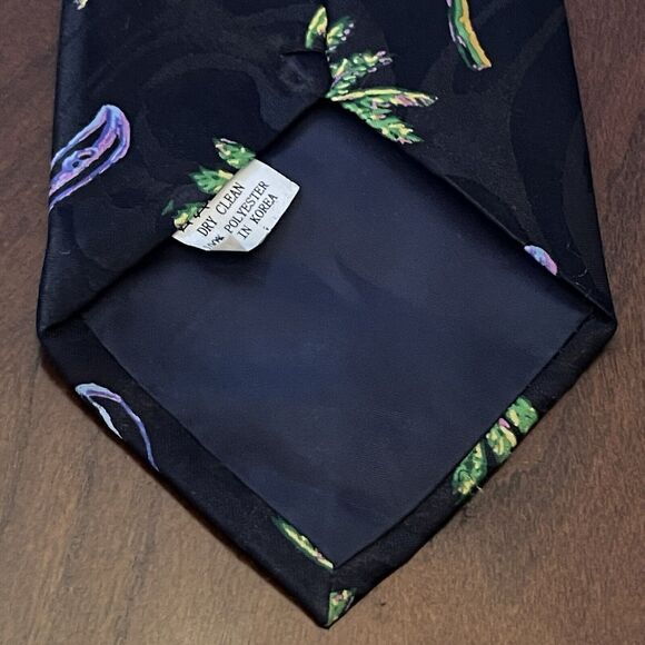 Vintage Steve Harris HandMade Polyester Made In Korea palm tree Canoe Print - Picture 2 of 10